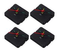 GALPADA 4 Pièces Mécanisme Horloge à Quartz Silencieux en Plastique Noir pour Remplacement Précis avec Aiguilles, pour Horloge de Bureau en Bibliothèques et Espaces Animés