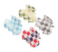 GALPADA 4 pièces Mini Pinces Cheveux Acrylique Lot de Petites Pinces Griffes Antidérapantes pour Femmes Maintien Confortable pour Cheveux Fins et Épais Accessoires Coiffure Élégants pour