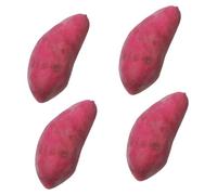 GALPADA 4 Pièces Modèle De Pomme De Terre Violette Réaliste Décoration Faux Patate Douce Artificielle Faire La Fête Modèle Patate Douce Légume Fausses Patates Douces Mousse Violet,Mauve