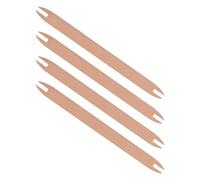 GALPADA 4 Pièces Navette de Tissage en Bois Beige pour Projets Créatifs DIY, Outil Vintage Garantissant Un Tissage Lisse et Protégeant Les Fils des Accrocs