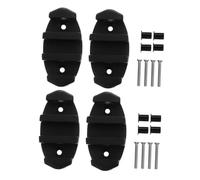 GALPADA 4 Pièces Nylon Kayak Anchor Cleats with Screws Boat Docking Rope Clamps for Kayaks Canoes and Small Boats Stable Mooring Accessories in