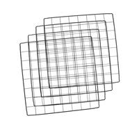 GALPADA 4 pièces Panneaux de Clôture Fer pour Cage Animaux Plaques Renforcées Noires pour Enclos Chiens Chats Lapins Accessoires DIY pour Extension et Organisation de Clôture