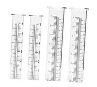 GALPADA 4 pièces Pluviomètre Verre Tube Test Clair et Mesure Pluie Jardin Extérieur Précision