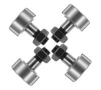 GALPADA 4 pièces Roulement à Suiveur à Aiguilles Boulonné Haute Précision pour Machines Outils et Applications Industrielles