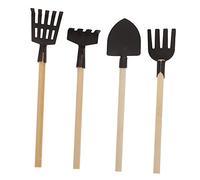 GALPADA 4 pièces Set de Mini Outils de Jardinage pour Garçon Fille Pelle Râteau Fourchette Multifonction Décor Mini Maison Ferme