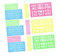 GALPADA 4 pièces Set de Pochoirs Lettres Multi Usage pour Usage Domestique Réutilisables et Faciles à Nettoyer Petits Modèles pour Spray et Peinture DIY