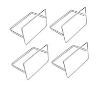 GALPADA 4 pièces Support de Partition Métallique pour Bureau Écrans de Séparation Amovibles pour Tables et Examen Installation sans Perçage Accessoire Pratique pour Scolaires et