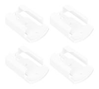 GALPADA 4 Pièces Support Mural Adhésif Forte Adhérence pour Télécommande en Plastique Blanc, Installation sans Perçage Design Moderne Minimaliste pour Salon et Chambre