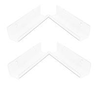 GALPADA 4 pièces Support Mural Transparent pour Vinyles Acrylique Rangement et Pratique pour Disques Vinyles Étagère Murale Élégante et Visible pour Maison Bureau et Bibliothèque Lot