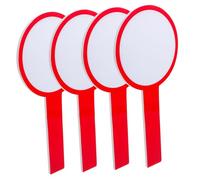 GALPADA 4 pièces Tableau Blanc Effaçable Portable Planche à Main Légère pour Élèves et Enseignants Surface Lisse sans Rayures Tableau de Score Éducatif Facile à Écrire Couleur Aléatoire