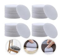 GALPADA 40 Paires Autocollant Antidérapant pour Canapé, Autocollant pour Drap de Lit, Rond, Plastique, Blanc, Fixation de Coussin de Canapé, Facile à Coller Retirer, pour Tapis et Salon,