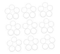 GALPADA 40 Pièces Cercles Plastique pour DIY Captures de Anneaux Macramé Résistants pour Décorations Murales et Projets