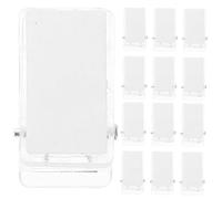 GALPADA 40 pièces Clips Badge Autocollants Plastique Transparent Pinces à Ressort Résistantes pour Cartes Didentité et Porte Noms Accessoires Pratiques pour Bureau et Événements