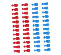 GALPADA 48 Pièces Jeu de Société Bois Figurines Humaines pour Jeu de Dames Couleurs Vives pour Garçon Fille et Débutants