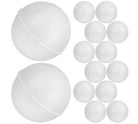 GALPADA 48 Pièces Sphères en Mousse Blanches pour Loisirs Créatifs, 2 | Boules Vierges en Écume, pour Étudiants et Garçon et Filles, Modèles et Projets Scolaires, Lot Léger à Coller