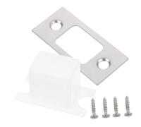 GALPADA 4Ensembles Plaques de Renforcement Acier Inoxydable pour Gâche de Porte pour Sécuriser Verrouillage et Protection des Portes