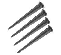 GALPADA 4pcs Piquets pour Projecteurs et Tiges Insérées la Lampe en Aluminium Moulé sous Pression, Résistants Vent Forte Force de Support, Accessoires pour Lampes Solaires D'extérieur,