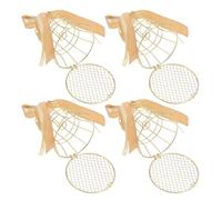 GALPADA 4pièces Boîtes à Dragées Cage à Oiseaux Fer Doré Boîtes à Cadeaux de Mariage Élégantes pour Fête Décorations Durables pour Invités Small Party Favors