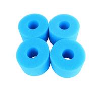 GALPADA 4pièces Éponge Filtrante Bleue Lot de Colonnes Cylindriques Réutilisables pour Filtration Piscine Compatible Préfiltre Aquarium Et Spa Et Lavable