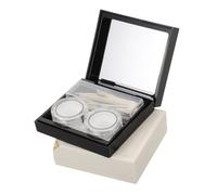 GALPADA 4pièces Étui à Lentilles De Contact avec Boîte De Rangement Étanche Compartiments Séparés Conception Compacte pour Usage Quotidien Et Transport Facile