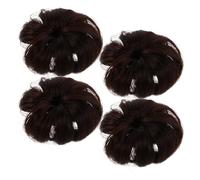 GALPADA 4pièces Kit Accessoires pour Cheveux Garçon Fille Chignons Donuts pour Filles Extensions Volumineuses Jeux Imitation et Occasions Spéciales