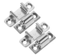 GALPADA 4pièces Loquets Métalliques Pour Boîtes Et Bagages Lot De Fermoirs Argentés Vintage Sécurité Supplémentaire Design Élégant Portable Et Pratique