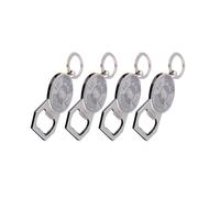 GALPADA 4pièces Porte-clés Ouvre-bouteille Original avec Calendrier et Compas Keychain Pratique et Décoratif Cadeau Drole pour Homme et Femme