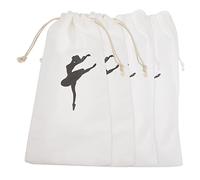 GALPADA 4pièces Sac de Rangement pour Chaussures de Danse Lot Cordon Lavable pour Entraînements et Spectacles