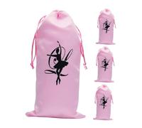 GALPADA 4pièces Sac De Transport pour Chaussures De Danse Pochette à Cordon pour Chaussures De Ballet Sac De Rangement pour Danseurs Pliable pour Entraînements Et Voyages