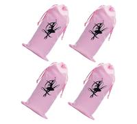 GALPADA 4pièces Sacs à Chaussures de Danse Satin Doux Lot pour Rangement et Protection des Chaussures de Ballet Pliables et Pratiques pour Cours et Répétitions