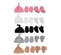 GALPADA 5 Ensembles Bonnets Moufles Garçons Filles Chaussettes Mitaines 0-6 Mois