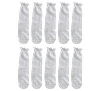 GALPADA 5 Paires Chaussettes Fines Résille D'été Voir à Travers Les Chaussettes Jolie Fille Chaussettes Femme Tabi Chaussettes Chaussettes Sox Des Sports Blanche Coton Bas Aux Femmes