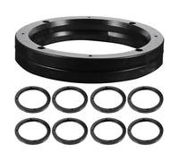 GALPADA 5 Paires D'entretoises Audio pour Voiture en Abs Noir, Bague D'espacement pour Haut-Parleur de Porte, de Bruit et Installation Facile pour Modification Audio Automobile