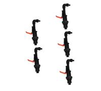 GALPADA 5 Pièces Clé de Vanne Antivol avec Coude et Connecteur Vanne Plastique à Raccord Rapide pour Arrosage Jardin Installation Facile et Prévention des Débris