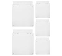 GALPADA 5 Pièces Couvercle de Thermostat Transparent en Plastique pour Panneau de Contrôle de Climatisation Centrale, Protection Stable Anti-manipulation pour Écoles et Bureaux