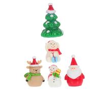 GALPADA 5 Pièces Décorations de Noël Micro Paysage Élégantes et Réutilisables pour Ornements de Bureau et Décorations Intérieures
