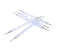 GALPADA 5 Pièces Kit de Manucure Nail Art 5 Stylos à Points en Acier Inoxydable et Plastique, Outil à Pointiller Précis et Polyvalent pour Travaux DIY et Créations Artistiques