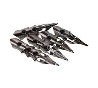 GALPADA 5 Pièces Lot de Bagues Longues Vintage Style Punk pour Doigts Anneaux Articulés Unisexes Accessoires pour Fête Halloween et Look Rock