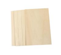 GALPADA 5 pièces Lot de Plaques Contreplaqué Basswood pour Pyrogravure et Artisanat DIY Lisse et Facile à Peindre Panneaux de Modélisme et Travaux Manuels
