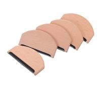 GALPADA 5 Pièces Peigne en Bois pour Pull en Dents Arrondies, Protège Fibres Délicates et Élimine Peluches, pour Bureaux, Surface Lisse et Polie
