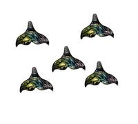 GALPADA 5 pièces Pendentifs Queue de Sirène Abalone pour Création Bijoux DIY Décorations Élégantes pour Enfilage