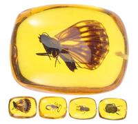 GALPADA 5 pièces Pendentifs Spécimens Résine Naturelle Insectes pour Création Bijoux DIY Décoration Légère et Portable