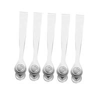 GALPADA 5 pièces Pinces Alimentaires Inox Non Magnétiques Tête Ronde Pince à Glace et pour Cuisine Service et Barbecue