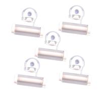 GALPADA 5 pièces Presseur de Dentifrice Créatif avec Ventouse Squeezer Manuel Multifonction pour Salle de Bain Blanc