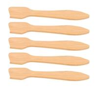 GALPADA 5 pièces Spatules à Masque Facial Bambou Naturel Mini Spatule Maquillage Portable Facile à Nettoyer Adaptée à Différents Types de Peau pour Soins Visage et Cuisine