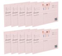 GALPADA 50 Fiches de Recettes en Papier Solide Format Compact Design Campagne pour Prise de Notes Culinaires Accessoire Pratique Cuisine et Conservation de Recettes