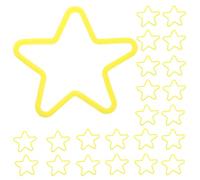 GALPADA 50 Pièces Bandes Élastiques en Caoutchouc Jaune Forme Étoile pour Spectacles de Magie Accessoires Créatifs Faciles à Manipuler pour Débutants