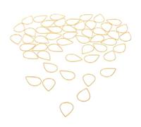 GALPADA 50 Pièces Breloques à Lunette Ouverte en Cuivre Forme Goutte D'eau Légères pour Fabrication de Bijoux DIY Boucles D'oreilles et Collier Usage Quotidien ou Événement Formel