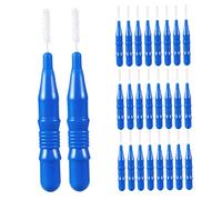 GALPADA 50 pièces Brosses Interdentaires Bleu Brossettes Dentaires Souples pour Nettoyage Précis des Dents et Gencives Accessoires Hygiène Buccale Familiaux