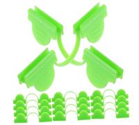 GALPADA 50 Pièces Clips Jardin Double Tête pour Fixation Rapide Film Plastique Au Vent Accessoires de Tunnel de Jardinage Clips de Fixation pour Film de